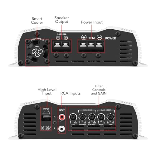 Taramps BASS 800 2 Ohms 800W RMS Monoblock Subwoofer Car Audio Amplifier