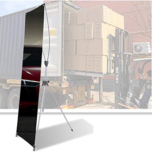 Heavy-Duty X-Frame Banner Stand 24"x63" with Carrying Padded Canvas Bag (Frame Only) - size: 24"x63"