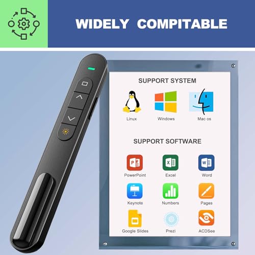 QUI 2 Pack Wireless Presenter Remote, USB, Black Blue - color: Black Blue, style: USB