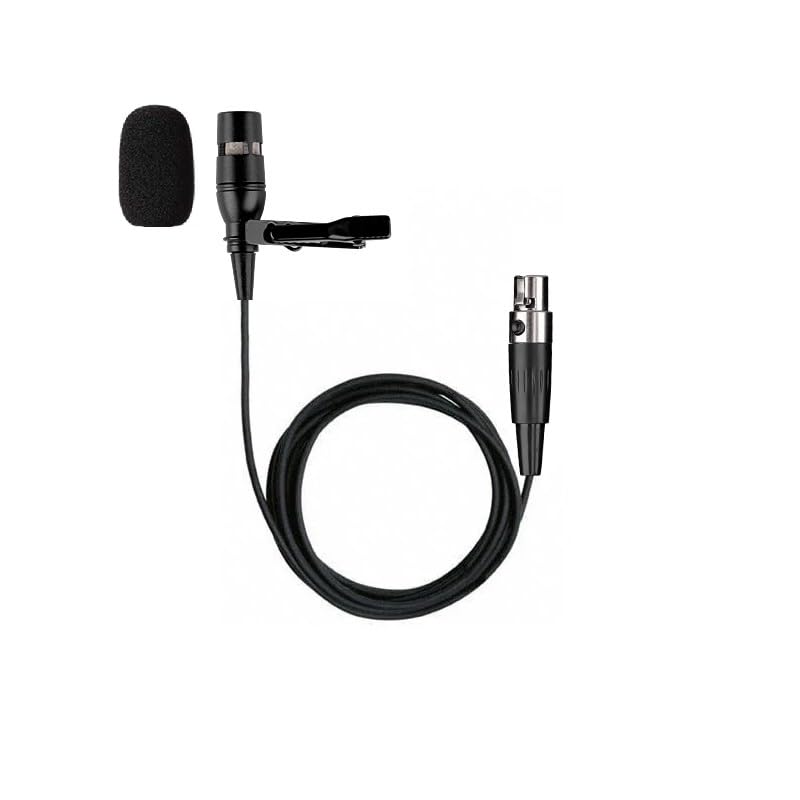 Uni-Directional Lavalier Microphone 4-pin XLR Output Compatible with Shure Wireless Microphone Belt Pack Transmitter T1, ULX1, UR1, PG1, PGX1, PGXD1, SLX1, BLX1, BLXD1