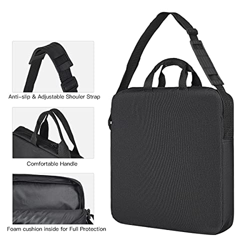 14" Ring Light Carrying Bag with Durable Nylon,Portable Camera Carrying Case for 14 inch Selfie Ring Light,14 inch Desk LED Protector-Black - size: 14 Inch
