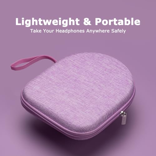 Ginsco Case Compatible with JBL Tune 510BT/520BT/500BT/Junior 320, with Sony WH-CH520/510, Ultra-Slim Hard Shell Headphone Case for On Ear Headphones (Purple) - color: Purple