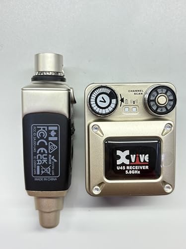 Xvive U45 Wireless in-Ear Monitor System with 5.8GHz Transmitter and Receiver - size: U45