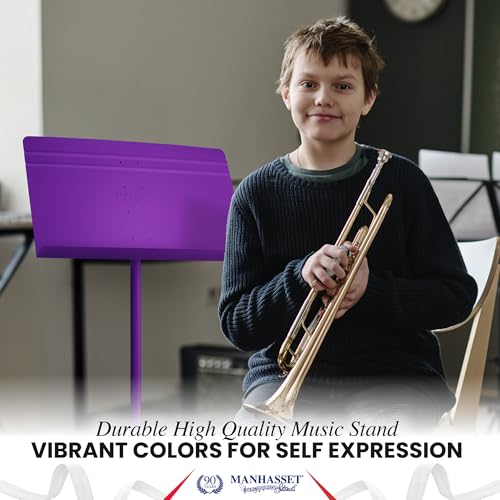 Manhasset 48 Symphony Music Stand for Sheet Music - Model 4801MPU - color: Purple, Matte, size: Pack of 1