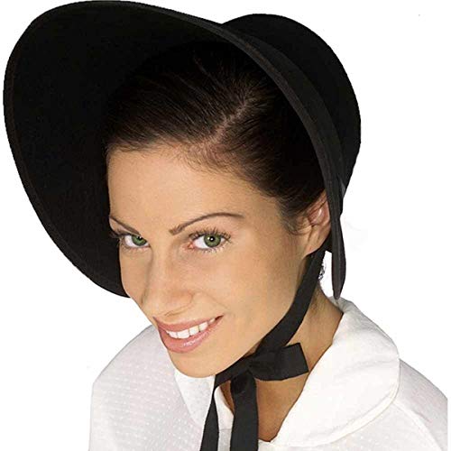 Forum Novelties womens Colonial Felt Bonnet - color: Black