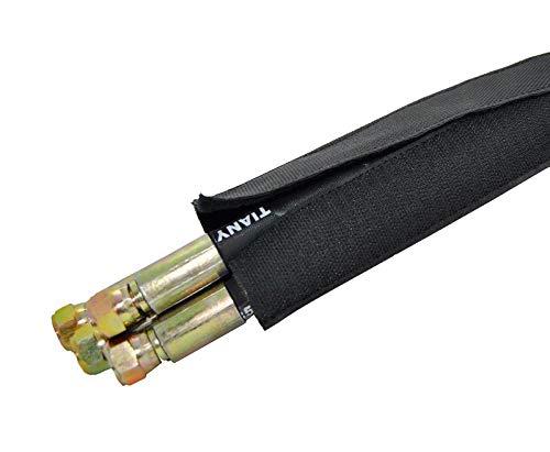 Electriduct 3/4" Hook and Loop Nylon Fast Wrap Sleeve Cable Management - 10 Feet - Black - size: 0.75 Inch - 10 Feet