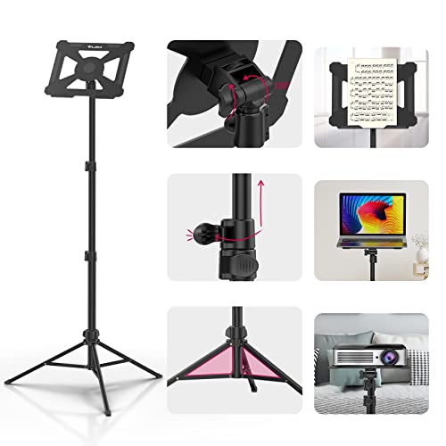 ULANZI Projector Tripod Stand, 23.6"-59" Laptop Tripod for Studio DJ Racks | DJ Racks Holder Mount with 360° Horizontal, Adjustable Height, Capacity 6.6lb for Outdoor Movies Home Office