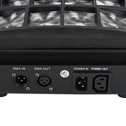 Topteng 80W DMX Moving Head Light DJ Light RGBW, Sound Activated 8LED RGBW Spider Moving Head Stage Lighting Beam DMX Disco Party DJ Lighting