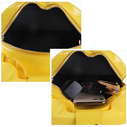 SUKUTU Telephone Shaped Purse Shoulder Crossbody Tote Bags Women Retro Phone Top-Handle Handbags for Girls - color: Yellow
