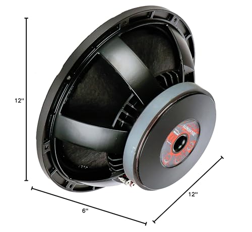Alphasonik 12" Flagship Series 1000 Watts Raw Sub Woofer Speaker Cast Aluminum Basket Driver for Pro Audio PA DJ Cabinets Replacement Subwoofer with High Power Extremely Clear and Loud - FW1232 - style: 12" 1,000 Watts