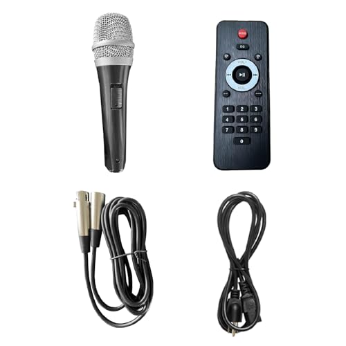 Portable 15-Inch Amplified PA DJ Speaker System | Support Bluetooth USB SD Playback FM Radio LED Light Remote Speaker Stand Suitable For Church Live Band Party