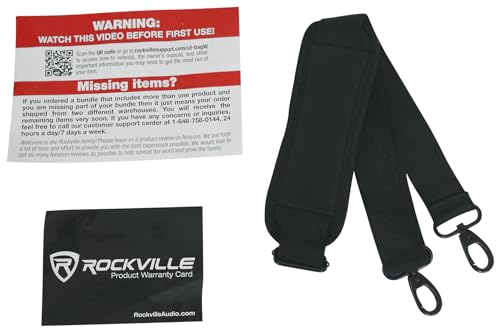 Rockville UT-BAG10 DJ Utility/Cable Bag, 10 Compartments, Padded Straps, Water-Resistant, Lockable Zippers, Perfect for DJs, Events, Gear & Cables