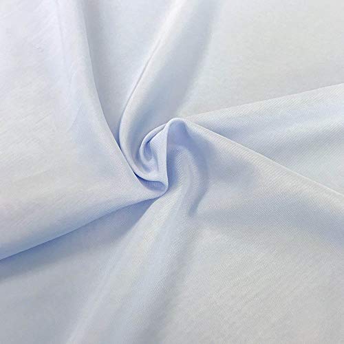 New Creations Fabric & Foam Inc, Polyester See Through Chiffon Backdrop Drape Curtain Panel (Baby Blue, 5 Feet Wide x 9 Feet High, 2 Panel) - color: Baby Blue, size: 5 Feet Wide x 9 Feet High, 2 Panel