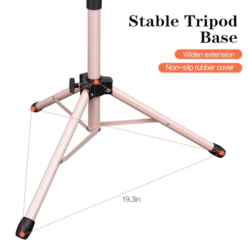 Mdvora 1 Pack Pink Sheet Music Stand, with Carrying Bag - color: 1 pack light pink, size: Standard Version