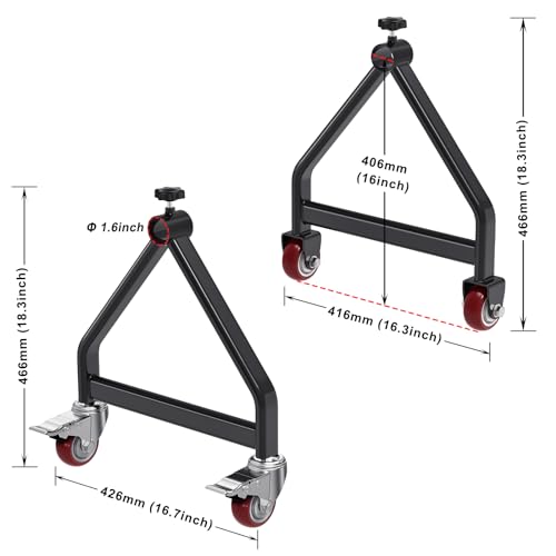 Wire Spool Rack for up to 28" Spools, Black - color: Black