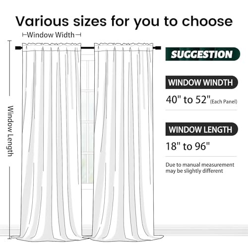 SimpleHome Dark Green Velvet Curtains 90 Inches for Living Room Rod Pocket | Luxury Blackout Velvet Curtains,Thermal Insulated 2 Panels Room Darkening Drapes,Velvet Bedroom Curtains,W52 x L90,2 Panels - color: Dark Green, size: 52"W x 90"L (Pack of 2)