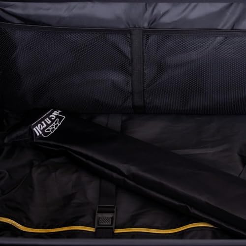 Rac n Roll Mini Rolling Dance Bag with Garment Rack (Clothes Rack), Carry On Backstage Competition Travel Duffel, Spinner Wheels, Portable Costume Bag for Dancers, Cheer, Pageant, Skating — Black