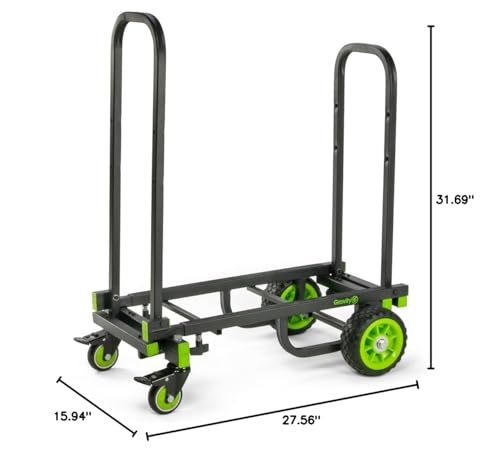 Gravity Trolley CART M 01 B Multifunctional Equipment Trolley for Transport and Stage Gear Folding Cart, black