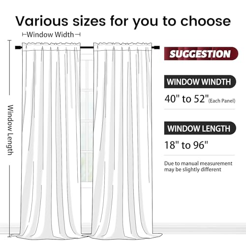 SimpleHome Burgundy Velvet Curtains 84 Inches for Living Room Rod Pocket | Luxury Blackout Velvet Curtains,Thermal Insulated 2 Panels Room Darkening Drapes,Velvet Bedroom Curtains,W52 x L84,2 Panels - color: Burgundy, size: 52"W x 84"L (Pack of 2)