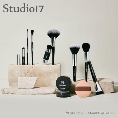 STUDIO17 Eye Makeup Brush Set 5 Pcs | Small & Portable Eye Shadow Brushes | Korean Eye Makeup Brushes | Premium Synthetic Bristles for Professionals - style: Eye Makeup Brush Set