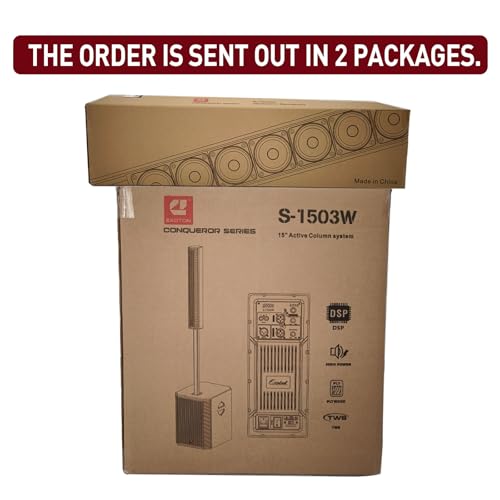 S-1503W 15" Line Array Column DJ System - 2000W,125dB SPL | for DJ, Live Events, Parties & Stage Performances,2-Year Warranty