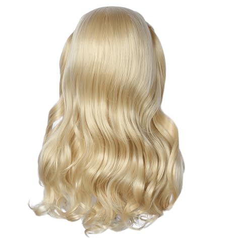 Linfairy Long Curly Wig Halloween Costume Party Cosplay Movie Wig for Women (Blonde) - color: Blonde