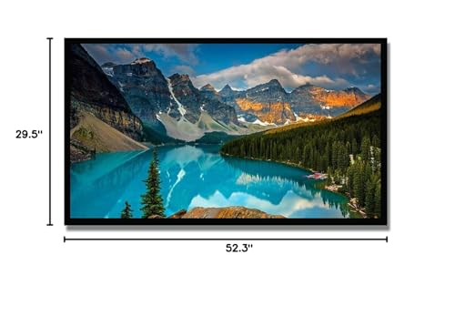 Portable 16:9 Projection Screen 60-120 Inch White Synthetic Polyester Fabric Projector Curtain Foldable, Anti-Reflective(60inch) - color: 60inch