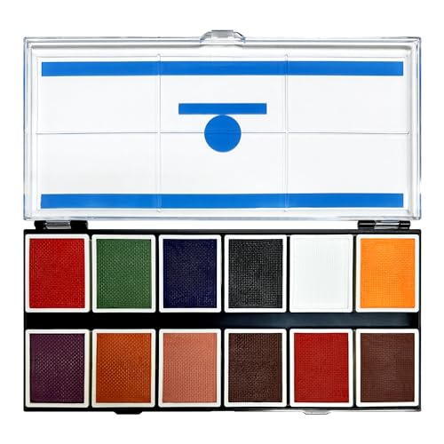 Narrative Cosmetics FX 12-Color Palette - Water-Activated Face & Body Paint for SFX, Theater, Cosplay - High-Pigment, Blendable SFX Makeup, Easy-to-Use for Film & TV
