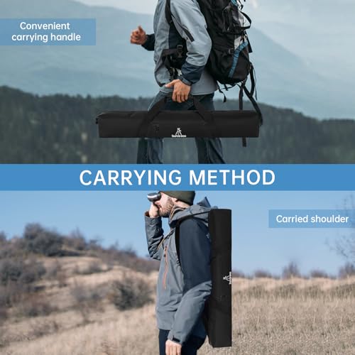 TORIBIO Tripod Carrying Case, 28x4.5x4.5in Heavy Duty Tripod Bag with Shoulder Straps and Handles, Multifunctional Monopod Case for Music Stand, Lights, Speakers, Cameras, Booms, Microphone Stands - size: 28 x 4.5 x 4.5 in