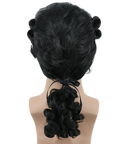 karlery Women and Men Long Wave Black Wig Halloween Costume Wig Anime | Cosplay Wig - color: Black