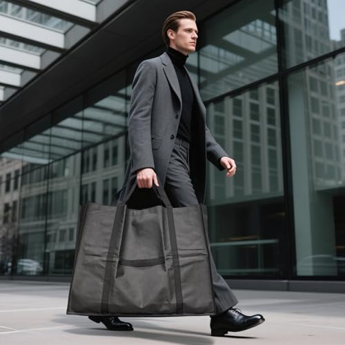 Travel Garment Suit Bag 54" for Hanging Clothes for Men Suits Shirts Coats | Suit bags for Closet Storage with Pockets,Gusseted Garment Bag for Men Tuxedos Women Dresses, Handles and Zipper Black,2 pack - size: 54" 2PK