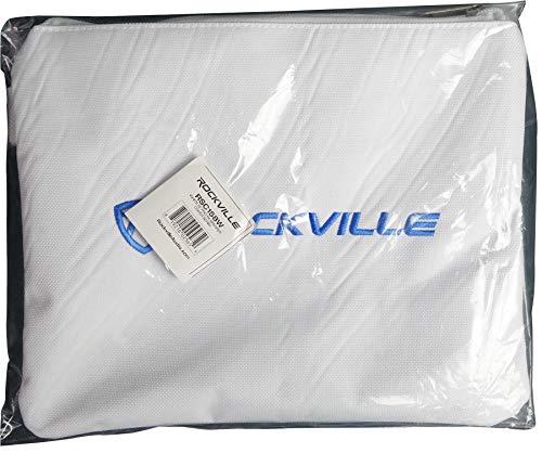 Rockville RSC158W White 15" PA DJ Speaker Cover Scrim for Wedding/Church - style: 15”
