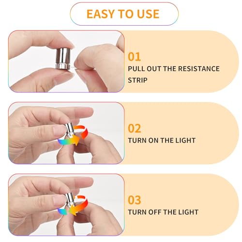 12 Pack RGB Mini LED Lights for Crafts Dollhouse, Battery Powered | RGB Color Changing, 0.59in Wireless Small LED Light, Mini Lights for Shadow Box, Display, Party, Spotlight Effect, Uplight - color: RGB (Red, Green, Blue)