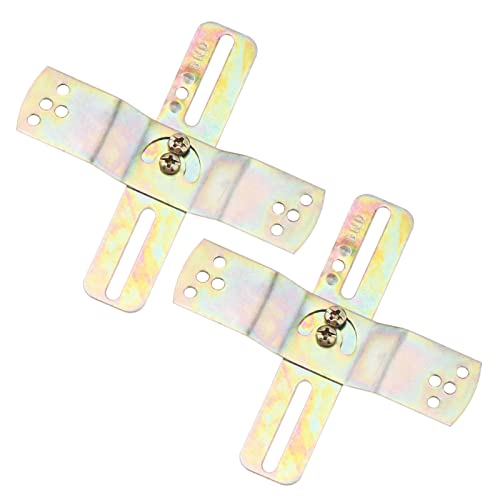 RTNLIT Light Fixture Mounting Bracket, 4" Universal Chandelier Crossbar with Screws and Nuts, Cross-Shaped Lighting Parts,180 Rotatable and Fixed(Pack of 2)