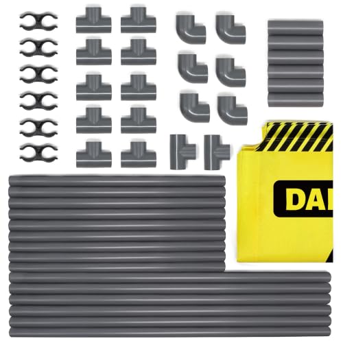 RELIANCER 3-Panel Safety Barricade,5.8FT Foldable Security Sign Barrier Gate,Safety Warning Barricade Fence,Traffic Barricades,Outdoor Crowd Control Barriers,Hazardous Area Driveway Isolation Gate - color: Yellow-2