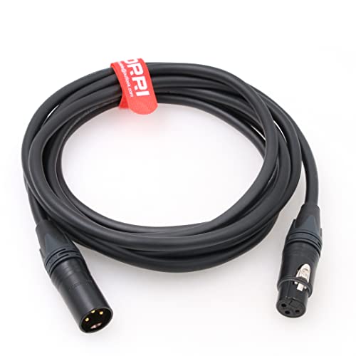 24V DC Power Cable Neutrik 3-Pin XLR Female to 3-Pin XLR Male for LED Lights (1.5M) - size: 1.5M