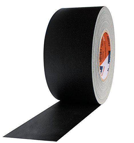 Pro Tapes "Shurtape Professional Grade Gaffers P672 Tape 3""x50yds Black (Pack of 1)" - color: Black, size: 3" x 50 yds