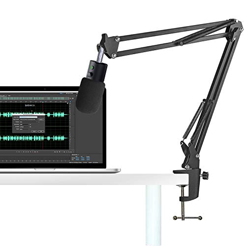 Razer Seiren X Boom Arm with Pop Filter - Mic Stand with Foam Cover Windscreen for Razer Seiren X Streaming Microphone by YOUSHARES