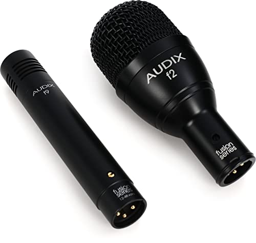 AUDIX FP7 Fusion Series 7-piece Drum Mic Kit for Kick, Snare, Toms, and Overheads with Travel Case - Black