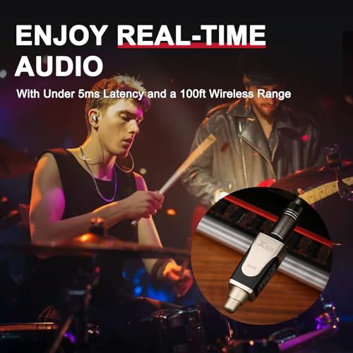 Xvive U45R2 Wireless in-Ear Monitor System Set with One Transmitter and Two Receivers - size: U45R2