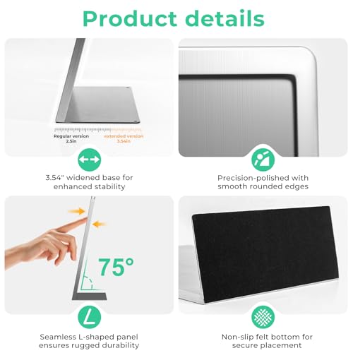 8.5"x11" + 11"x17" Metal Tabletop Sign Holder with Stainless Steel Frame Menu Board Poster Display Stand for Office Store Restaurant Hotels - size: 8.5"x11"+11"x17"