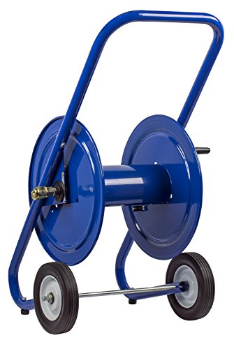 Coxreels 117-3-200-DM Hand Crank Dolly Hose Mount | Water Hose Cart with Wheels | Industrial Water Hose Reel Cart | Mobile Reel for Garden Hose | Fits 3/8'' x 200' Hose | 21” x 19” x 36.25” - size: 3/8" x 200'