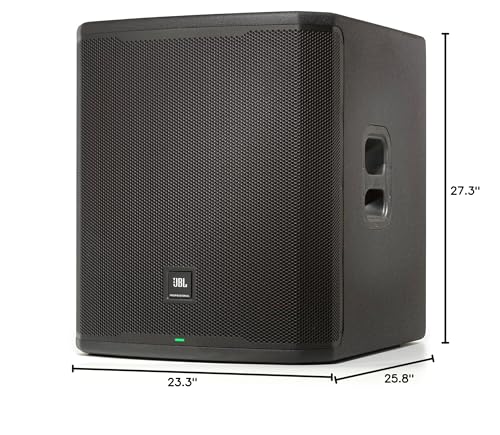 JBL Professional PRX918XLF 18-Inch Powered Subwoofer, Portable PA, 2000 Watt, DSP, Parametric EQ, Bluetooth Low Energy (BLE), and APP Control, Black - color: Powered | Black, style: Subwoofer | 18-Inch