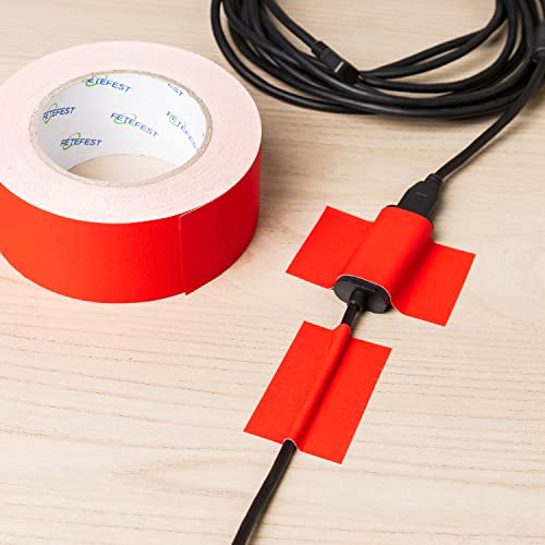 Gaffers Tape Red Heavy Duty, 2" by 30 Yards, Professional Grade Gaffer Tape, Non-Reflective, No Residue, Hand Tear, (Red, 2 inches x 30 Yards) - color: 2" Red (1 Roll)