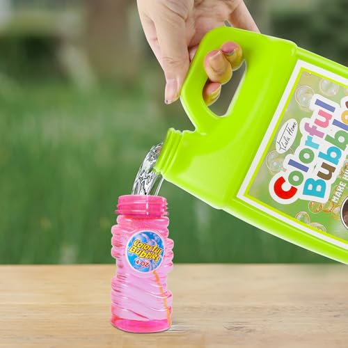 Lulu Home Concentrated Bubble Solution, 1 L/33.8 OZ Refill | For Bubble Machines, Giant Wands, and Blowers, Up to 2.5 Gallons, Kids' Birthday Parties - color: Lemon Yellow