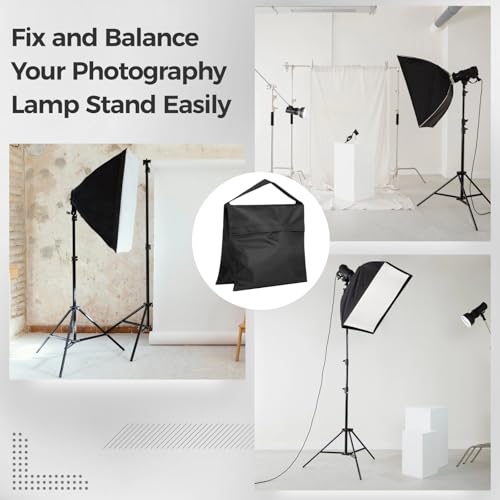 12 PCS Photography Weight Bags Set, Empty Heavy Photo Studio Filled Weight Bags, Sandbag Set for Photography Tripod Stand Sports Outdoor Photo Video Studio Boom Brackets