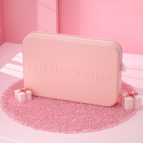 LULUCOLORS Blush Pink 13 in one Dual-Ended Makeup Brush Set with Sponge - color: Blush Pink