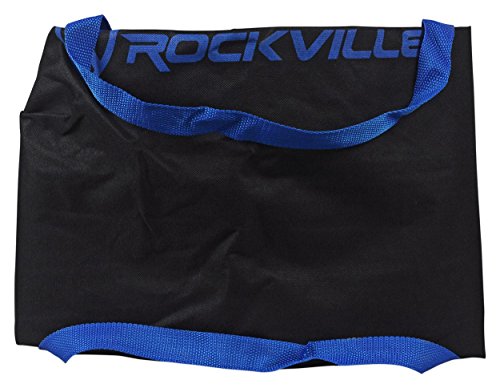 Rockville RVSS4A DJ PA Tripod Stand, Hydraulic Air Auto-Lift/Lower, Bag | Hydraulic Air-Lift/Lower, 42"-79" Height, 154-lb Capacity, Tripod DJ PA Stand, Heavy-Duty Zippered RVSS4A Carry Bag, 2-Items