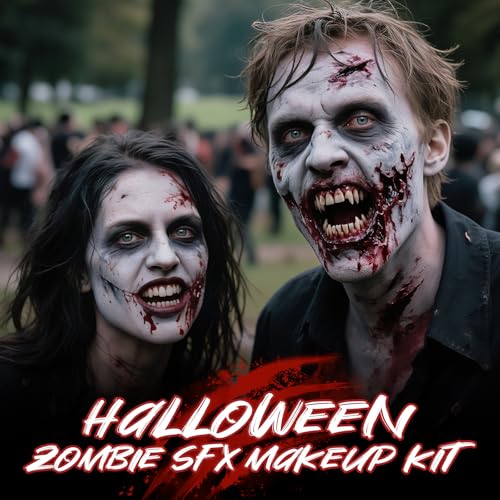 Halloween Zombie Face Body Paint SFX Makeup Kit - color: Zombie SFX Makeup Kit