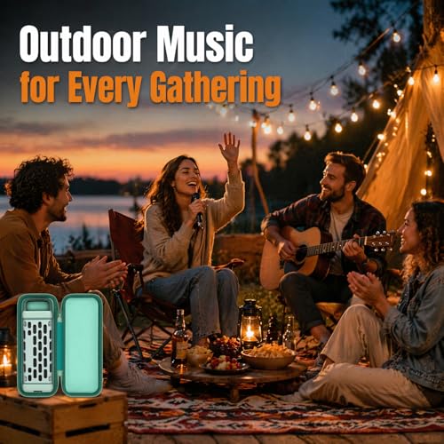 Case and Bumper Compatible with Turtlebox Ranger Outdoor Bluetooth Speaker - color: Green